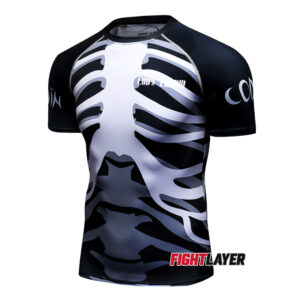 'Skeleton King' Short Sleeve Rash Guard