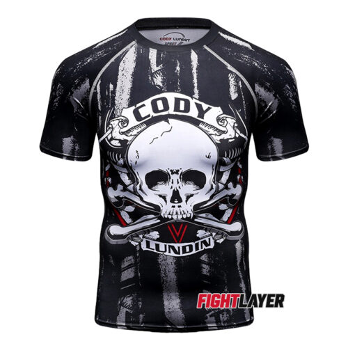 'Skull And Bones' Short Sleeve Rash Guard
