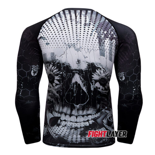 'Sugar Skull' Long Sleeve Rash Guard
