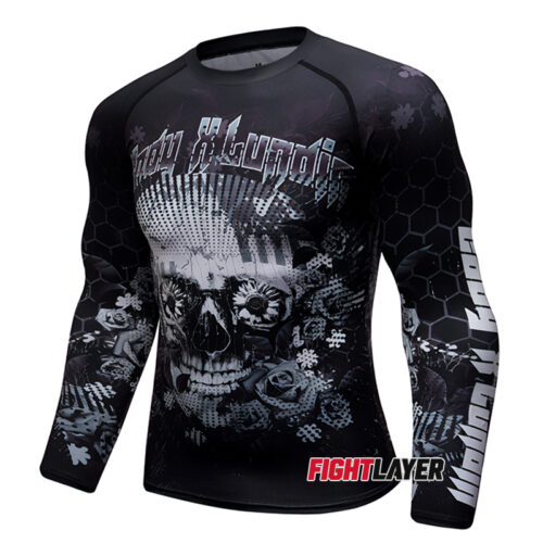 'Sugar Skull' Long Sleeve Rash Guard