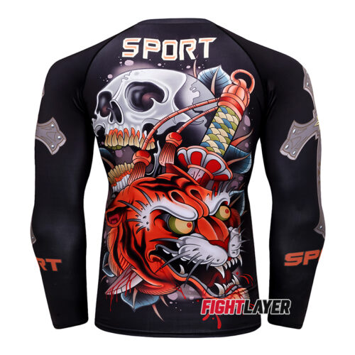 'Tiger Fury' Long Sleeve Rash Guard