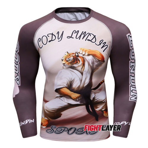 'Tiger Punch' Long Sleeve Rash Guard