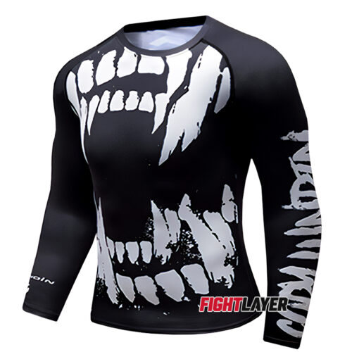'Tooth Bite' Long Sleeve Rash Guard