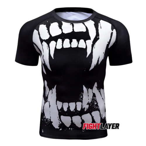 'Tooth Bite' Short Sleeve Rash Guard