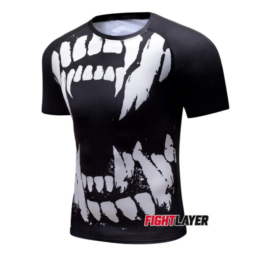 'Tooth Bite' Short Sleeve Rash Guard