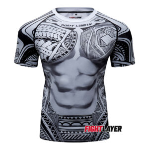 'Tribal War' Short Sleeve Rash Guard