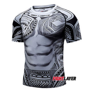 'Tribal War' Short Sleeve Rash Guard