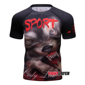 'Werewolf Fight' Short Sleeve Rash Guard