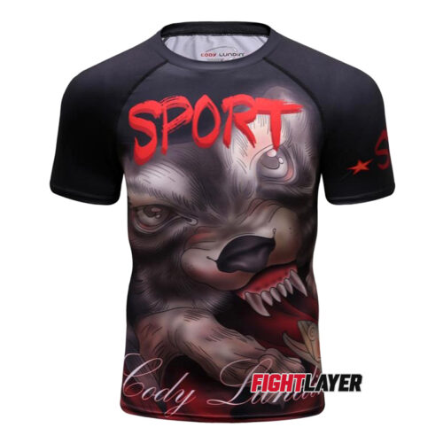 'Werewolf Fight' Short Sleeve Rash Guard
