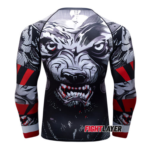 'Wolf Fury' Long Sleeve Rash Guard
