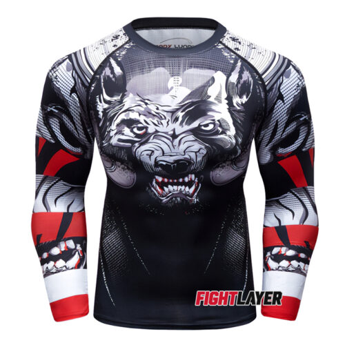'Wolf Fury' Long Sleeve Rash Guard