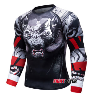 'Wolf Fury' Long Sleeve Rash Guard