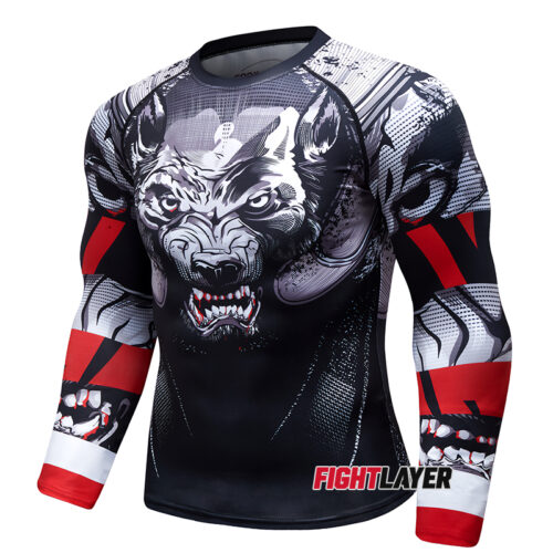 'Wolf Fury' Long Sleeve Rash Guard