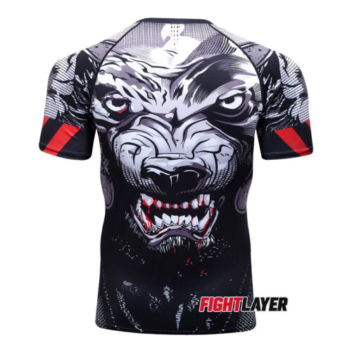 'Wolf Fury' Short Sleeve Rash Guard