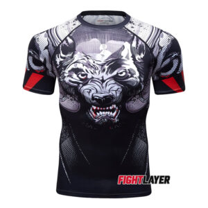 'Wolf Fury' Short Sleeve Rash Guard