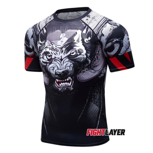 'Wolf Fury' Short Sleeve Rash Guard