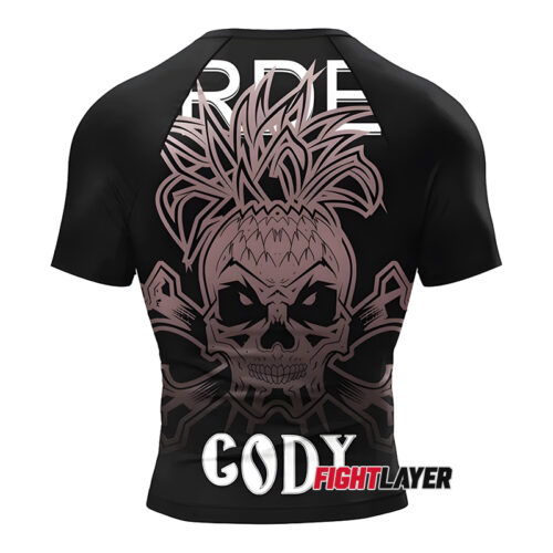 'Bone Vendetta' Short Sleeve Rash Guard