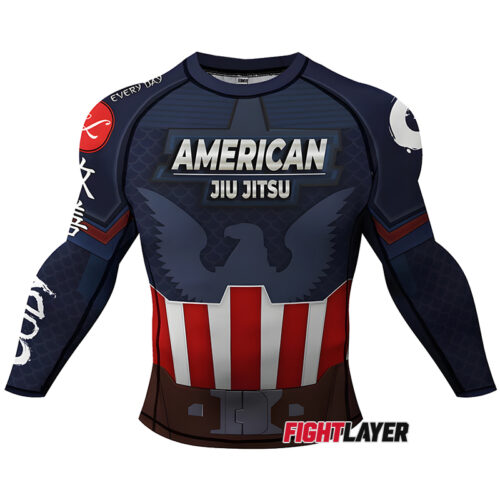 'Captain Jiu Jitsu' Long Sleeve Rash Guard