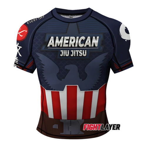 'Captain Jiu Jitsu' Short Sleeve Rash Guard