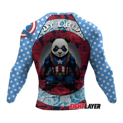 'Captain Panda' Long Sleeve Rash Guard