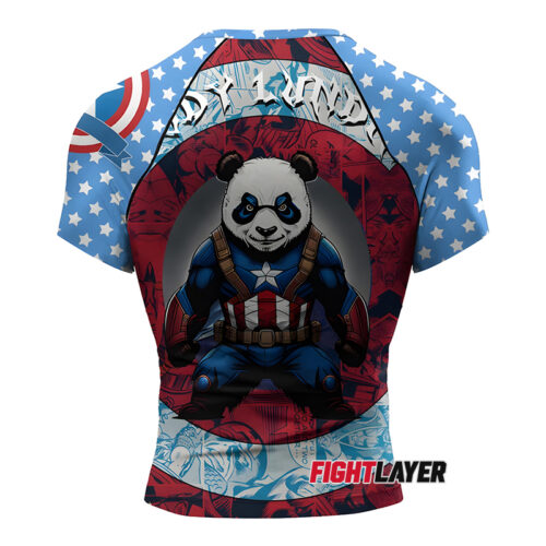 'Captain Panda' Short Sleeve Rash Guard