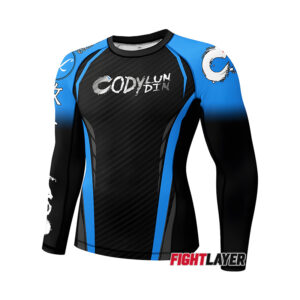 'Carbon Blue' Long Sleeve Rash Guard