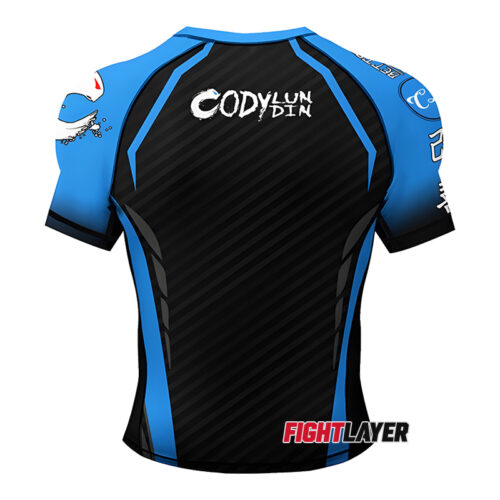'Carbon Blue' Short Sleeve Rash Guard