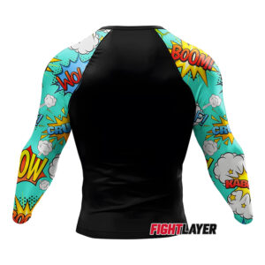 'Comic Clash' Long Sleeve Rash Guard