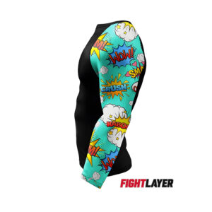 'Comic Clash' Long Sleeve Rash Guard