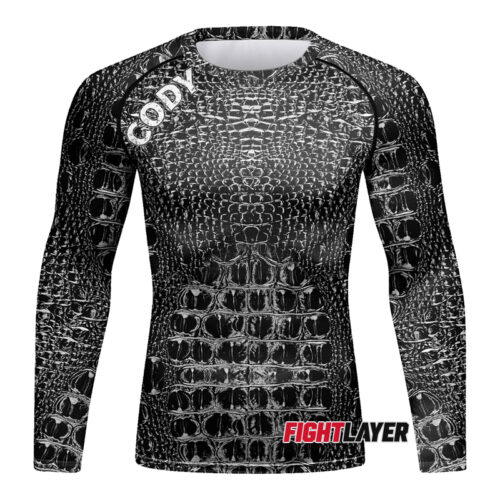 'Croc N Roll' Long Sleeve Rash Guard