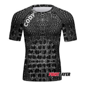 'Croc N Roll' Short Sleeve Rash Guard