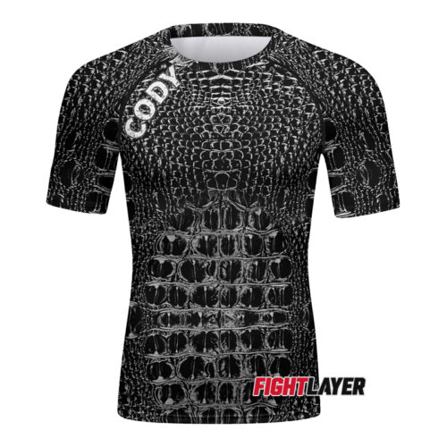 'Croc N Roll' Short Sleeve Rash Guard