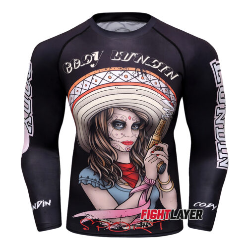 'Dia De Los Muertos Shirt' Long Sleeve Rash Guard