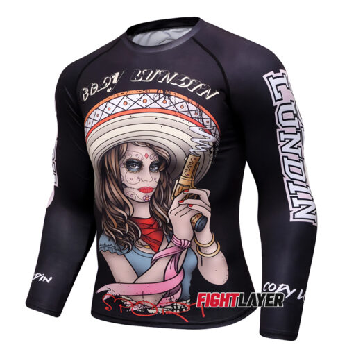 'Dia De Los Muertos Shirt' Long Sleeve Rash Guard