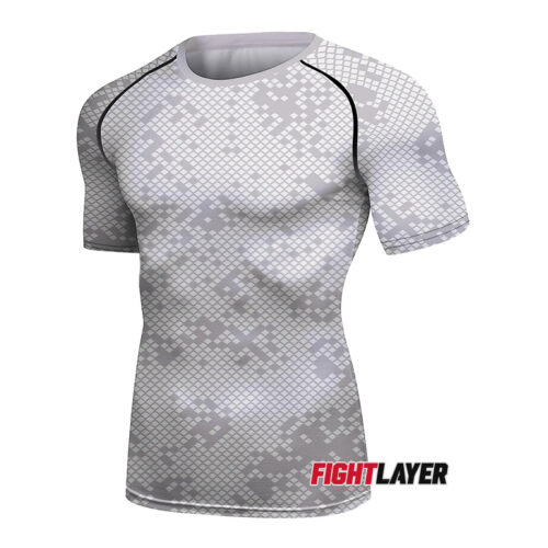 'Digital Specter' Short Sleeve Rash Guard