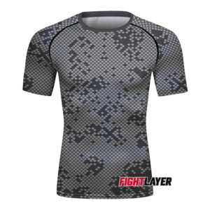 'Digital Storm' Short Sleeve Rash Guard