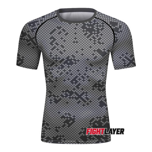 'Digital Storm' Short Sleeve Rash Guard