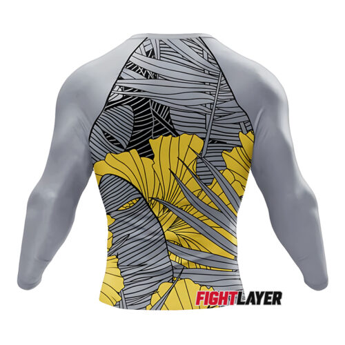 'Gilded Petals' Long Sleeve Rash Guard