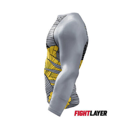 'Gilded Petals' Long Sleeve Rash Guard