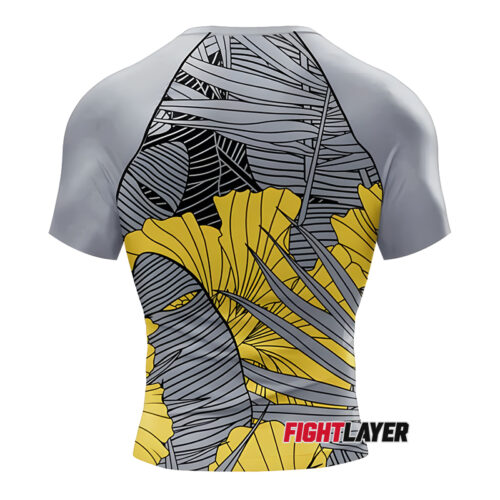 'Gilded Petals' Short Sleeve Rash Guard