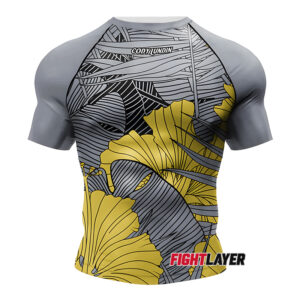 'Gilded Petals' Short Sleeve Rash Guard
