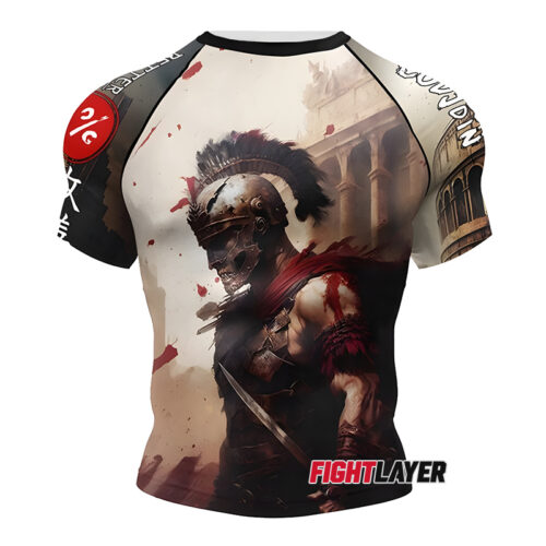 'Gladiator's Glory' Short Sleeve Rash Guard