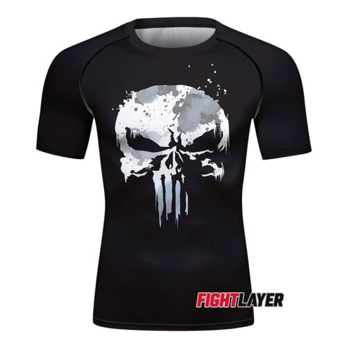 'Grim Skull' Short Sleeve Rash Guard