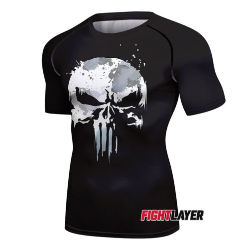 'Grim Skull' Short Sleeve Rash Guard