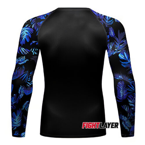 'Hawaiian Tropical Blue' Long Sleeve Rash Guard