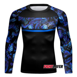 'Hawaiian Tropical Blue' Long Sleeve Rash Guard