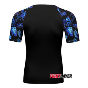 'Hawaiian Tropical Blue' Short Sleeve Rash Guard