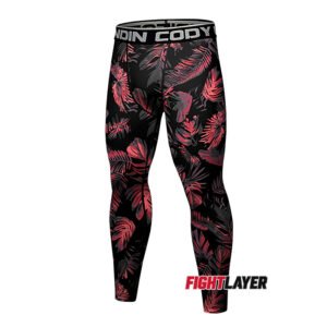 'Hawaiian Tropical Red' Training Leggings
