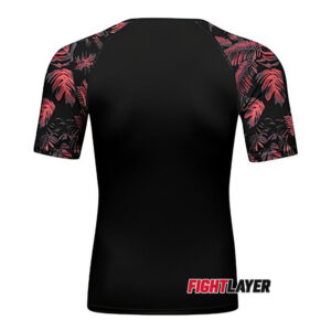 'Hawaiian Tropical Red' Short Sleeve Rash Guard