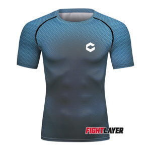 'Hex Pulse' Short Sleeve Rash Guard